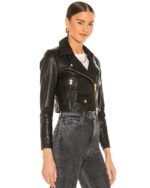 Elora Leather Biker Jacket