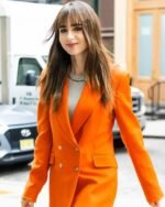 Emily-In-Paris-S03-Lily-Collins-Orange-Blazer