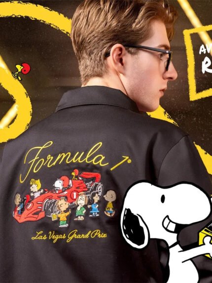 F1 Las Vegas Snoopy Jacket Black Back