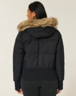 Faux-Fur-Trim-Puffer-Bomber-Jacket