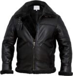 Flight-Pilot-Black-Leather-Shearling-Jacket-Buy