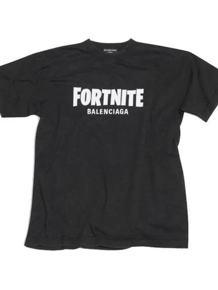 Fortnite Balenciaga Tee Shirt Black