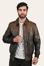 Frye Leather Jacket For Men