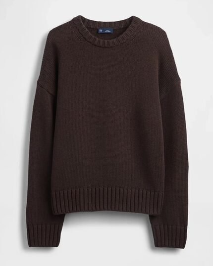 GAP-100-Cotton-Sweater-Brown