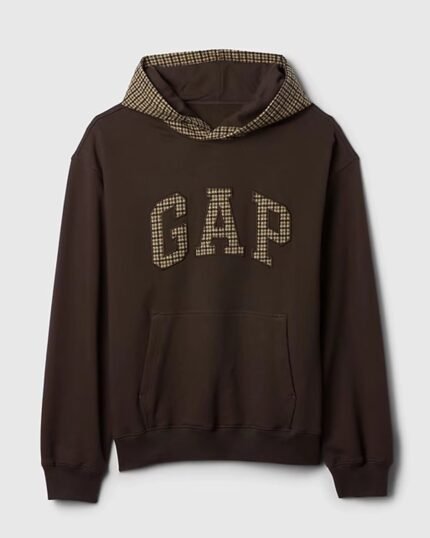 Gap-Houndstooth-Logo-Hoodie-Terra-Brown
