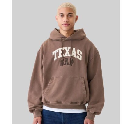 Gap-Texas-Logo-Hoodie-Brown