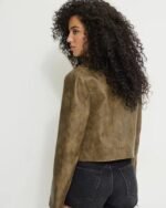 Garage-Clothing-Brown-Leather-Jacket-Bac-Side-View