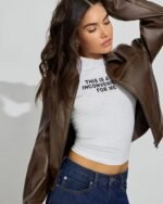 Garage Clothing Brown Leather Jacket - Image 6