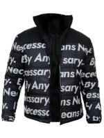 Goku Drip Black Puffer Jacket