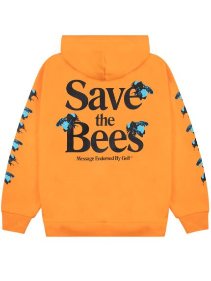 Golf-Save-The-Bees-Hoodie-Orange