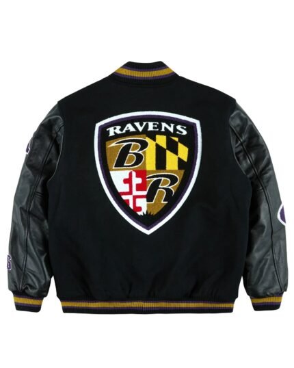 Golf-Wang-2025-Baltimore-Ravens-Letterman-Jacket-Back