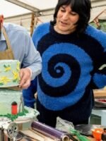 Great-British-Bake-Off-Noel-Fielding-BlueBlack-Twister-Knit-Sweater