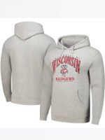Grey Wisconsin Badgers Hoodie