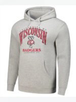 Grey Wisconsin Badgers Hoodie - Image 6