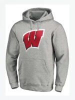 Grey Wisconsin Badgers Hoodie - Image 12