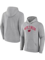 Grey Wisconsin Badgers Hoodie - Image 5