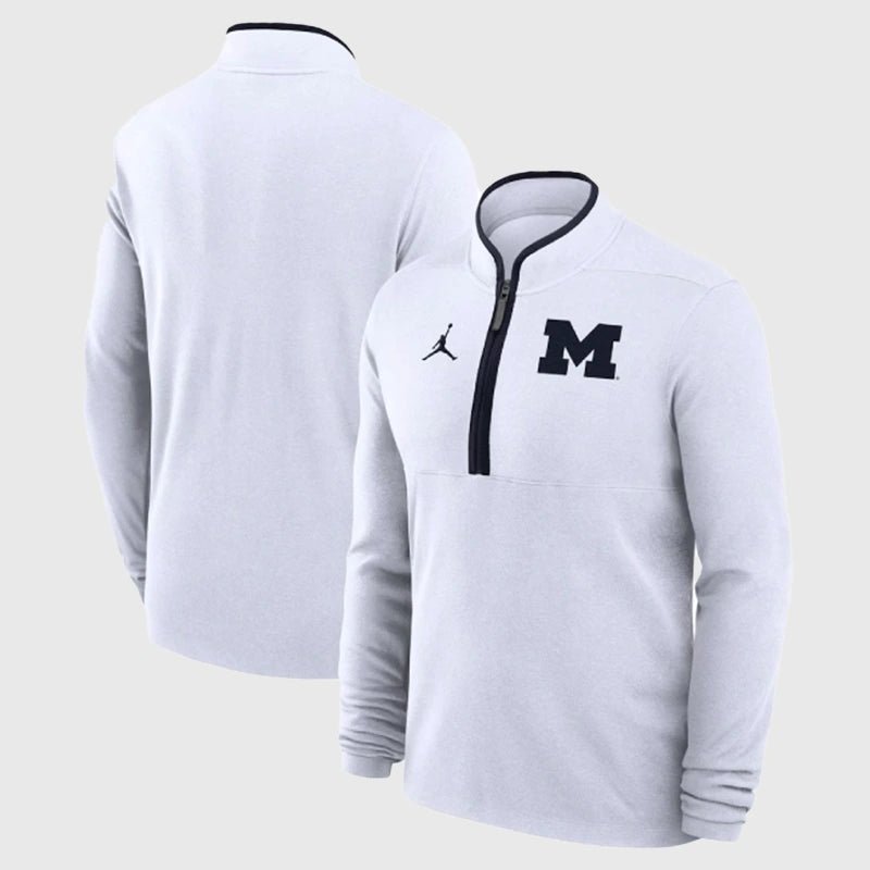 Half-Zip-Pullover-Long-Sleeve-Sweatshirt-Michigan-Wolverines Half-Zip-Pullover-Long-Sleeve-Sweatshirt-Michigan-Wolverines