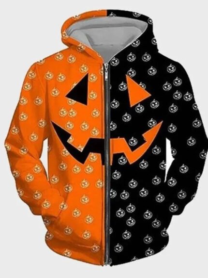 Orange and Black Pumpkin Tracksuit Zing Apparel