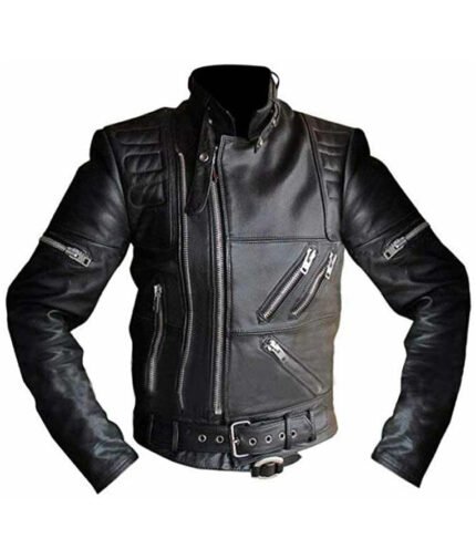 Hein-Gericke-Black-Leather-Motorcycle-Jacket