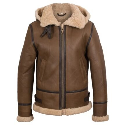 Holly Ladies Shearling Jacket Women With Hood