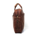 Vintage Leather Laptop Bag, Brown Zing Apparel
