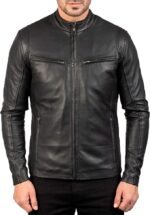 Ionic Black Leather Jacket