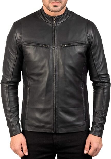 Ionic Black Leather Jacket