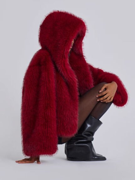Jaded-London-Mara-Oversized-Faux-Fur-Coat-Red