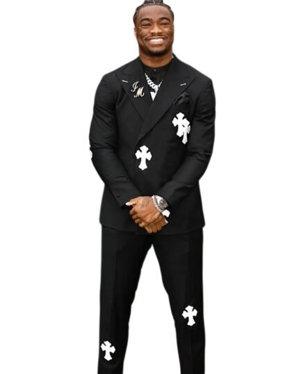 Jalen-Milroe-Black-Chrome-Hearts-Suit