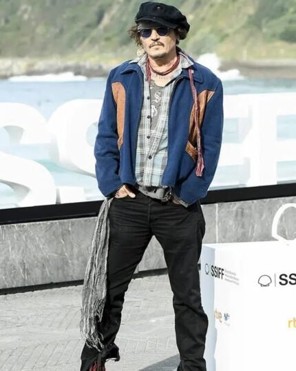 Johnny-Depp-Blue-Jacket