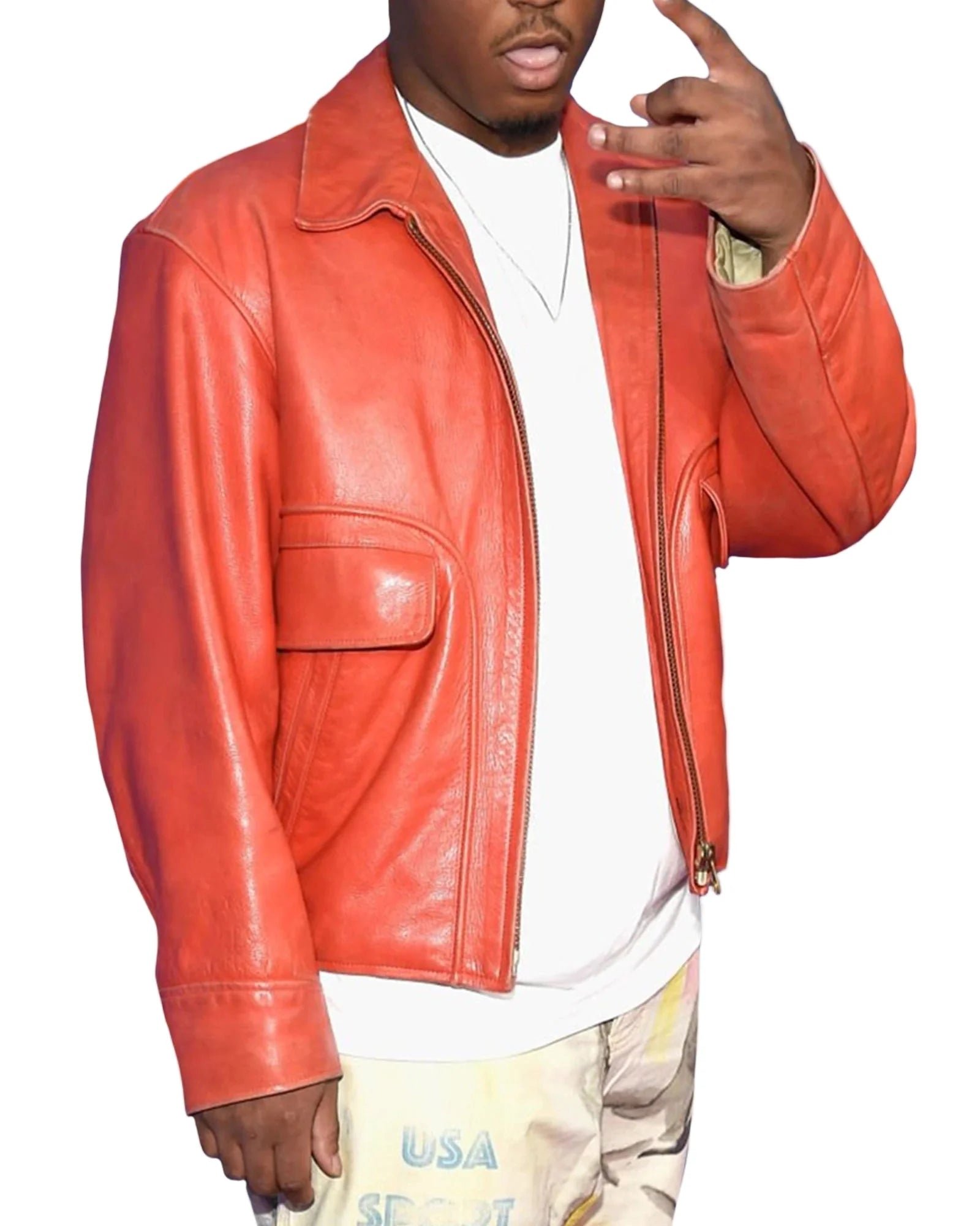 Juice-WRLD-Orange-Leather-Jacket-1 Juice-WRLD-Orange-Leather-Jacket