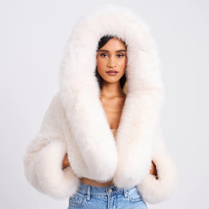 Kali_White_Cropped_Vegan_Fur_Jacket_With_Hood Kali_White_Cropped_Vegan_Fur_Jacket_With_Hood
