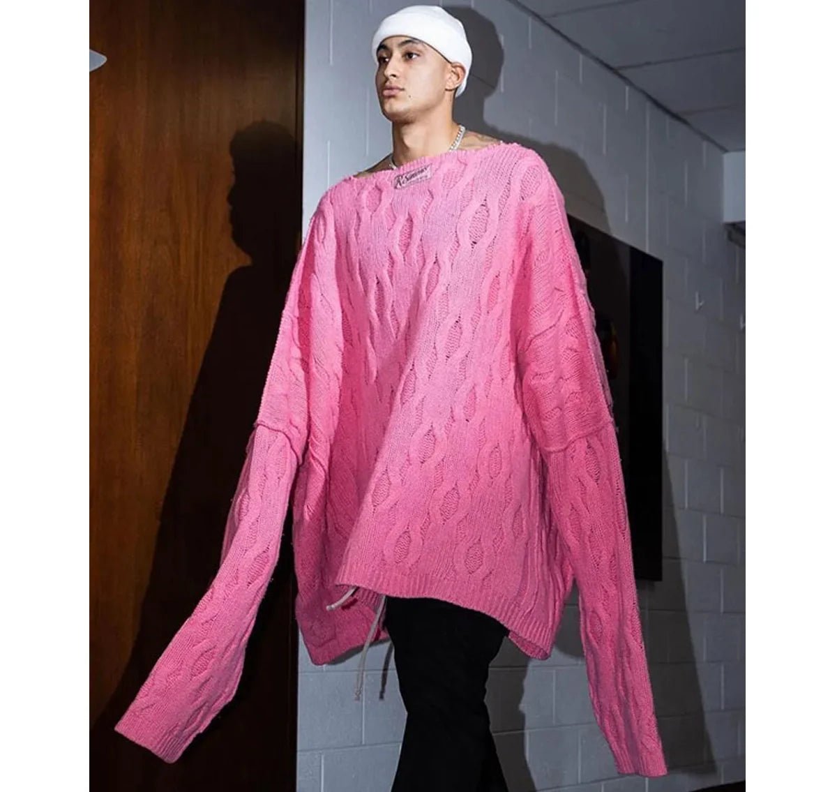 Kyle-Kuzma-Pink-Sweater Kyle-Kuzma-Pink-Sweater