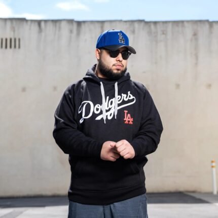 LA Dodgers Pullover Hoodie Black