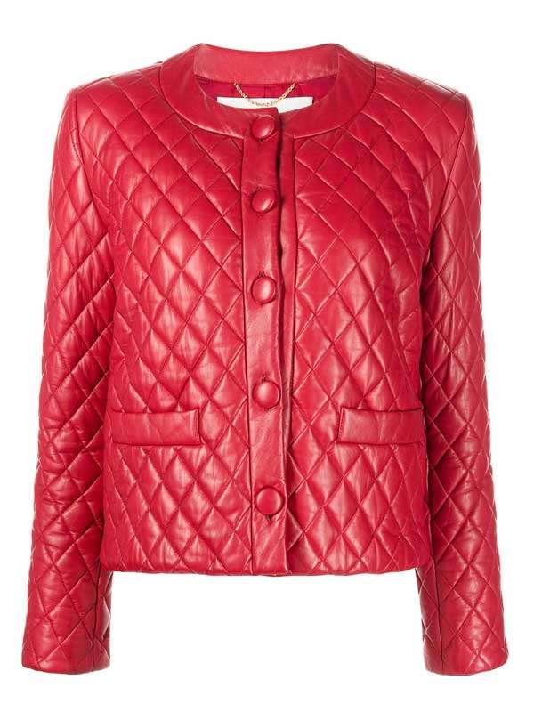 Lainey-Red-Lambskin-Leather-Cropped-Jacket-1_61e5dfe8-db26-4cc5-bc9d-a28e88eab60c Collarless Quilted Leather Biker Jacket Women, Red Zing Apparel
