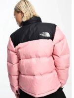 Light Pink North Face Puffer Jacket Women Back