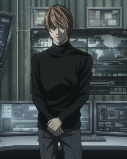 Light Yagami Black Sweater Sale