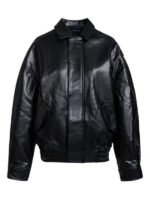 Lioness-Kenny-Leather-Bomber-Jacket-Black