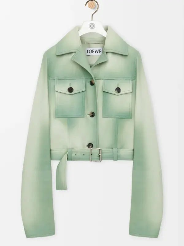 Loewe_Suede_Jacket_Green Loewe Suede Jacket Green - Image 1