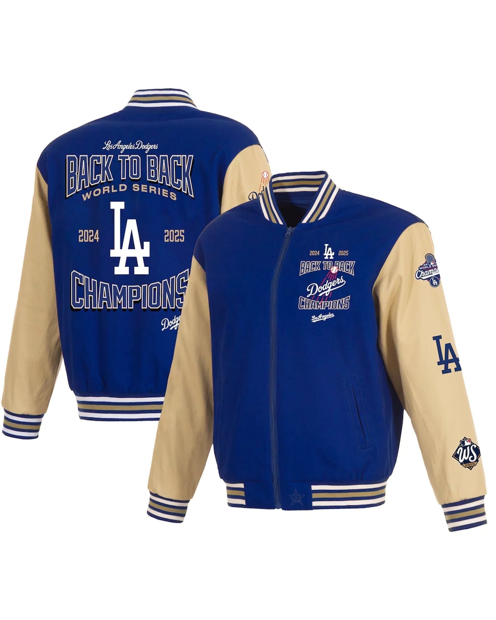 Los-Angeles-Dodgers-Back-To-Back-World-Series-Champions-Twill-Jacket-1 Los-Angeles-Dodgers-Back-To-Back-World-Series-Champions-Twill-Jacket