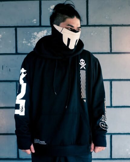 Mecha-Man-Black-Hoodie