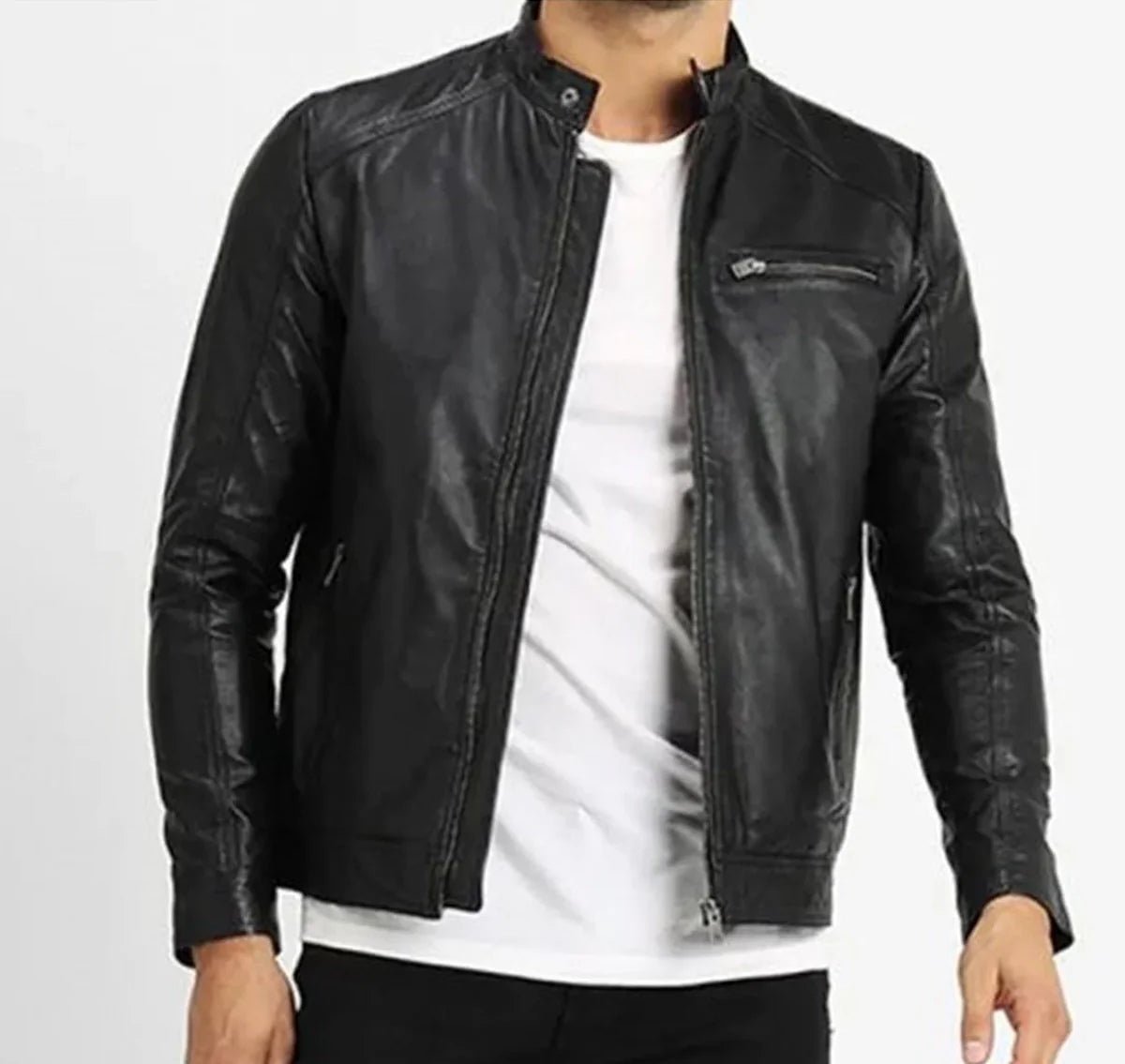 Men_Black_Collar_Strap_Leather_Jacket Men_Black_Collar_Strap_Leather_Jacket