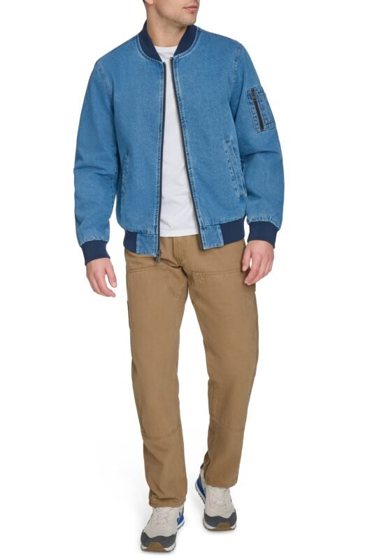 Men’s Levi's denim bomber casual style