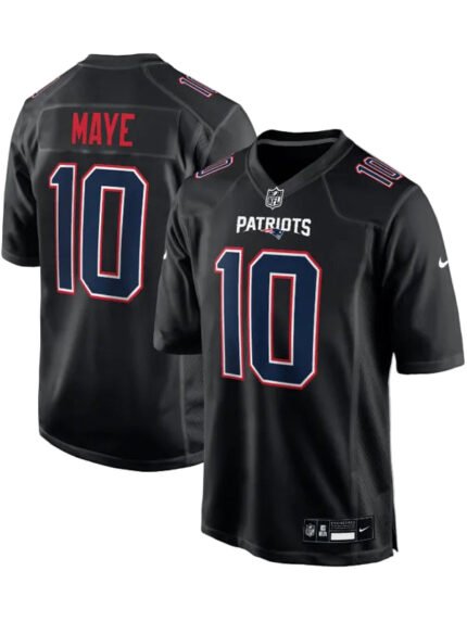 Mens-Nike-Drake-Maye-Carbon-Black-New-England-Patriots-Game-Jersey