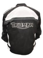 Triumph Motorcycle Leather Racing Jacket - Image 2