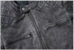 Mens Genuine Leather Motorbike Fashion Jacket Buy