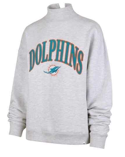 Miami Dolphins Mock Neck Sweatshirt
