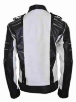Michael Jackson Black And White Leather Jacket - Image 4