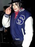 Michael Jackson Blue Varsity Jacket