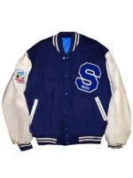 Michael Jackson Blue Varsity Jacket - Image 2